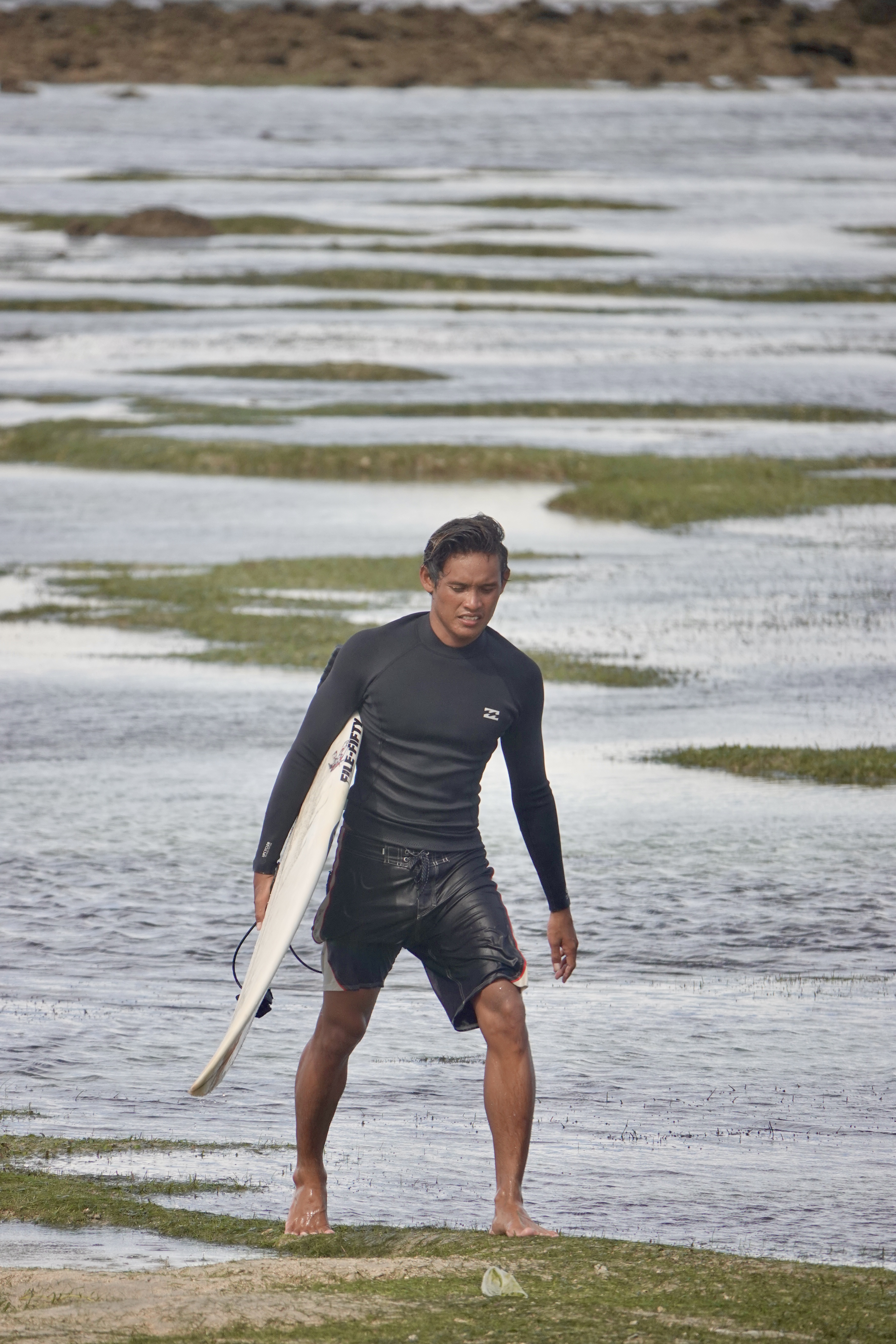 Hoza Saputra — local surf coach in Gerupuk, Lombok